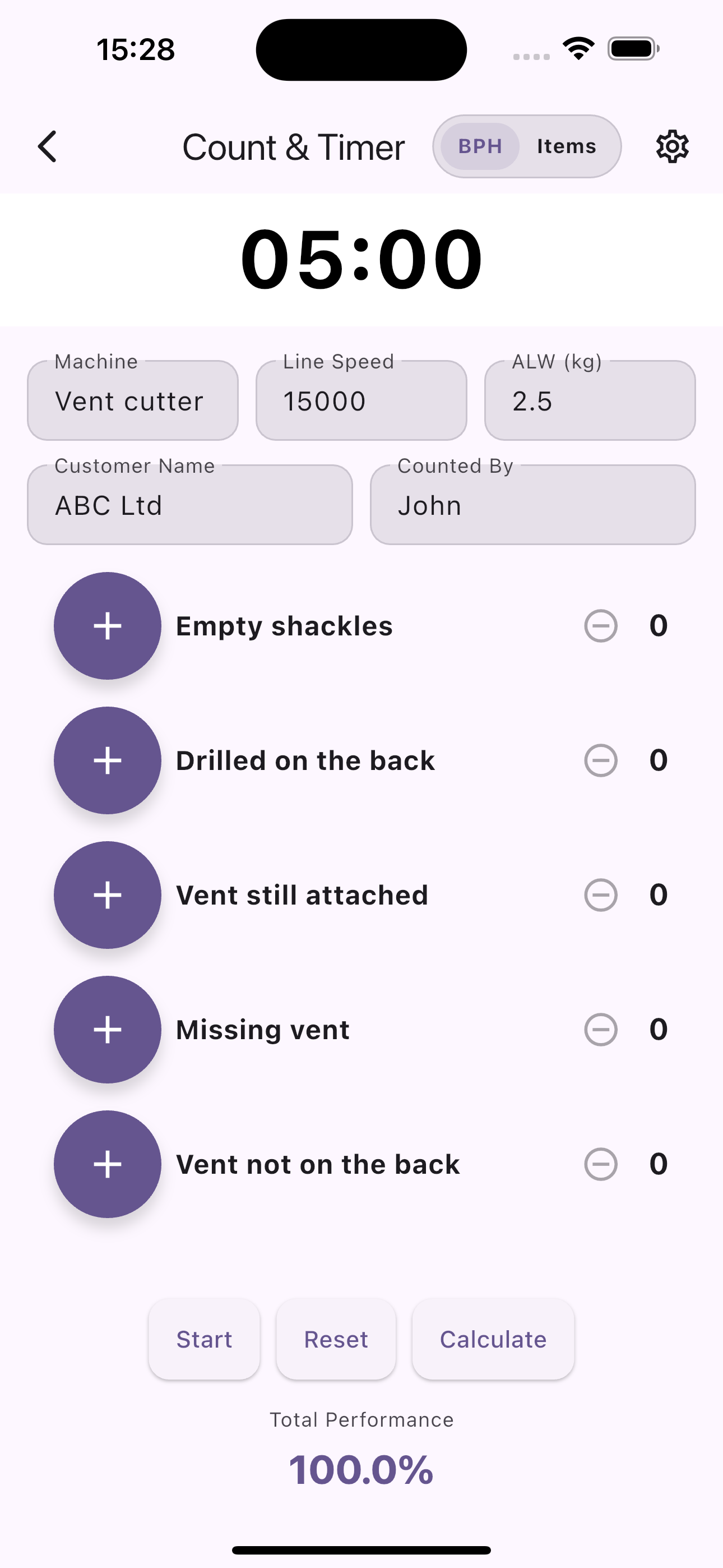 Counter-i Count & Timer screen